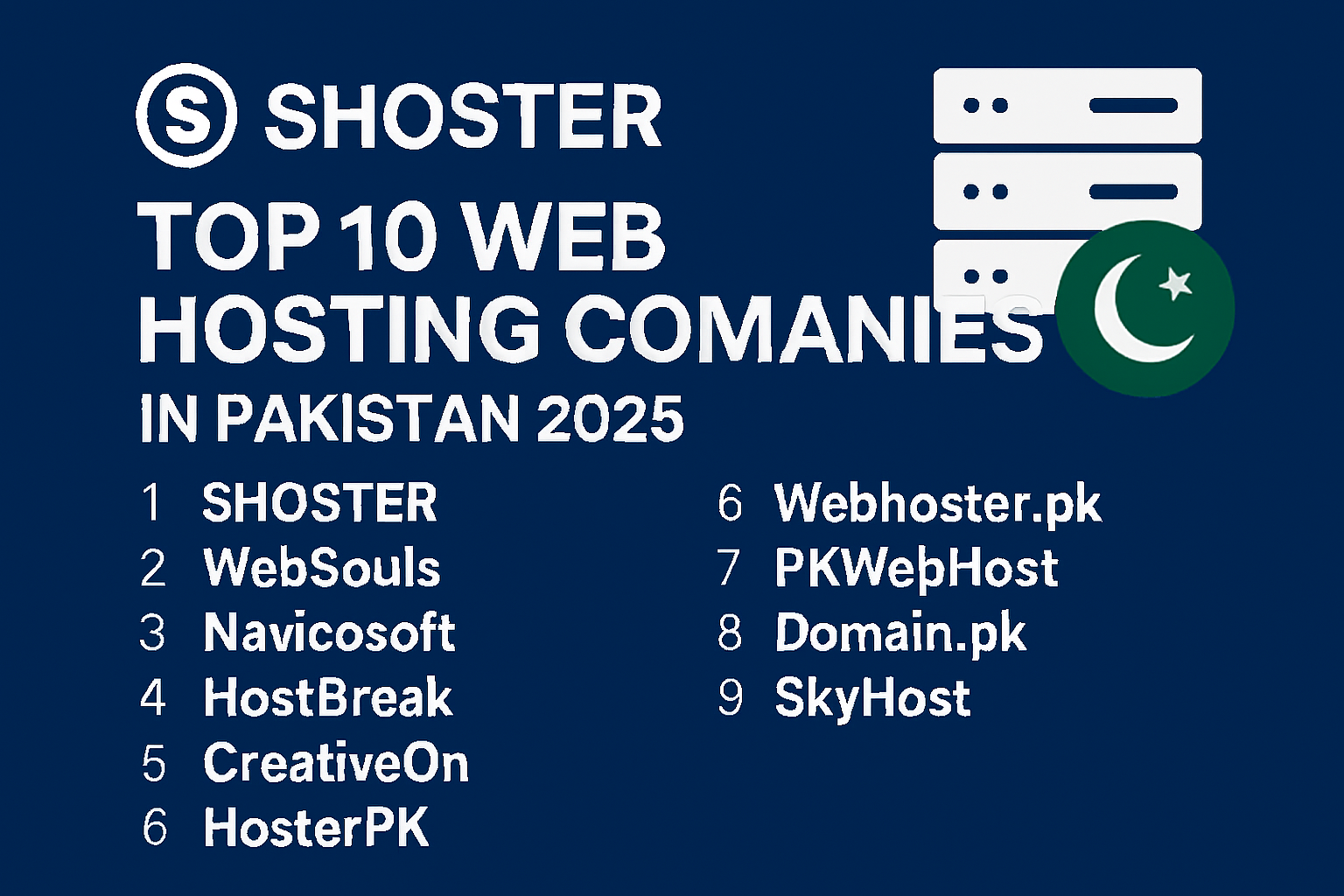 Top 10 Web Hosting Companies in Pakistan 2025 30 Web Hosting